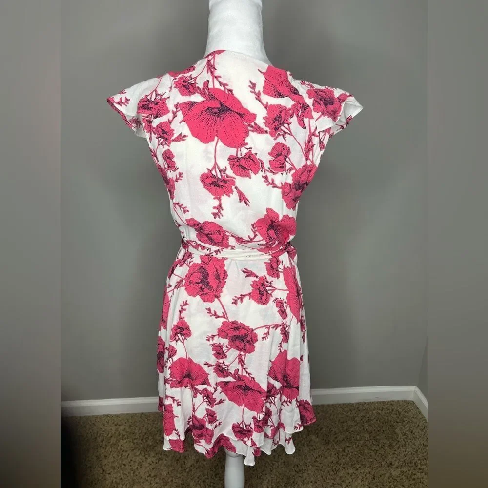 Free People French Quarter floral mini wrap dress